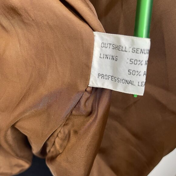 VTG Deerskin Leather Jacket Mens L Geniune Leather Grandpa Chore Barn Farm - Picture 8 of 11